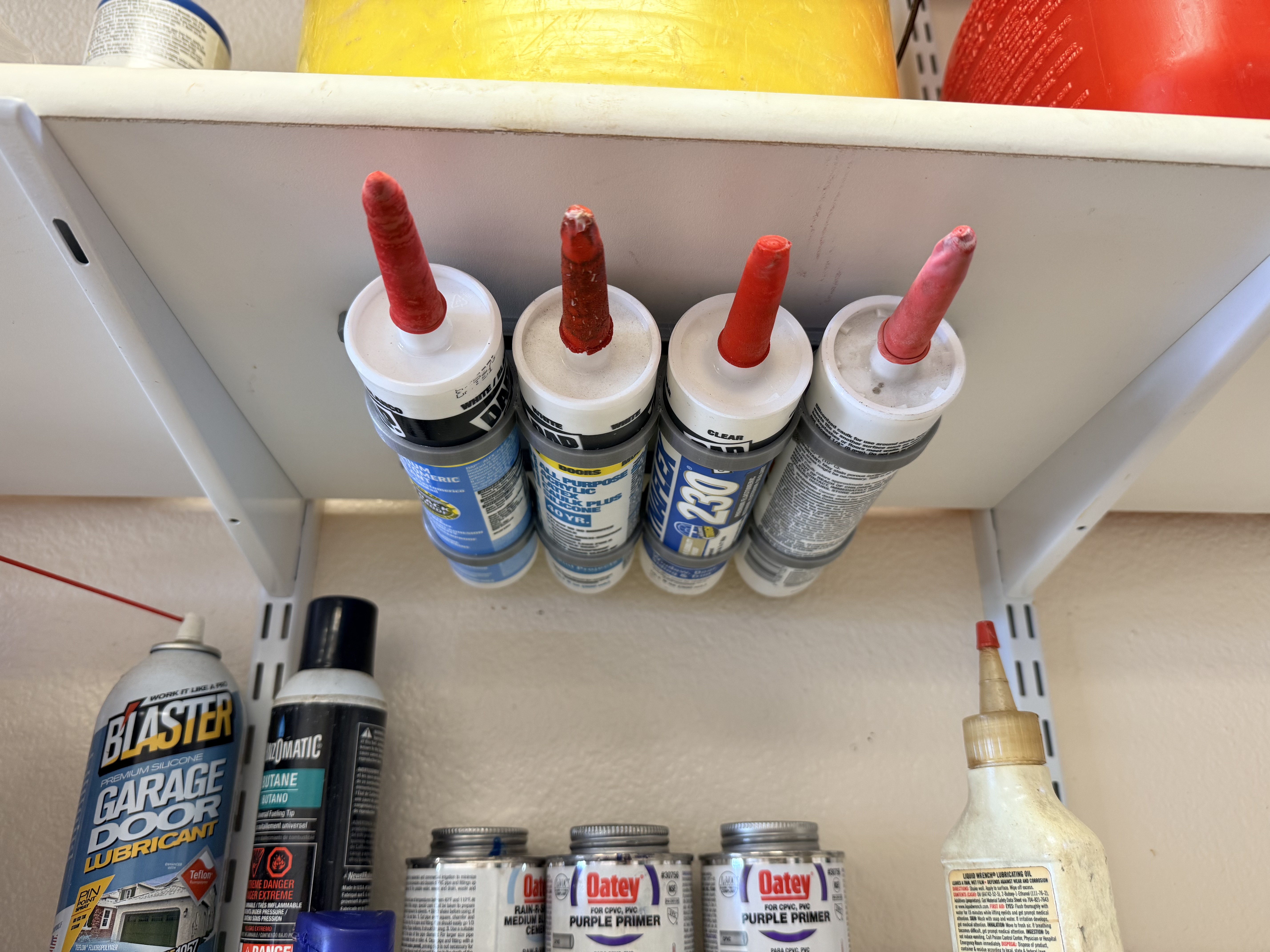 Under_shelf Caulk Tube Holder Remix