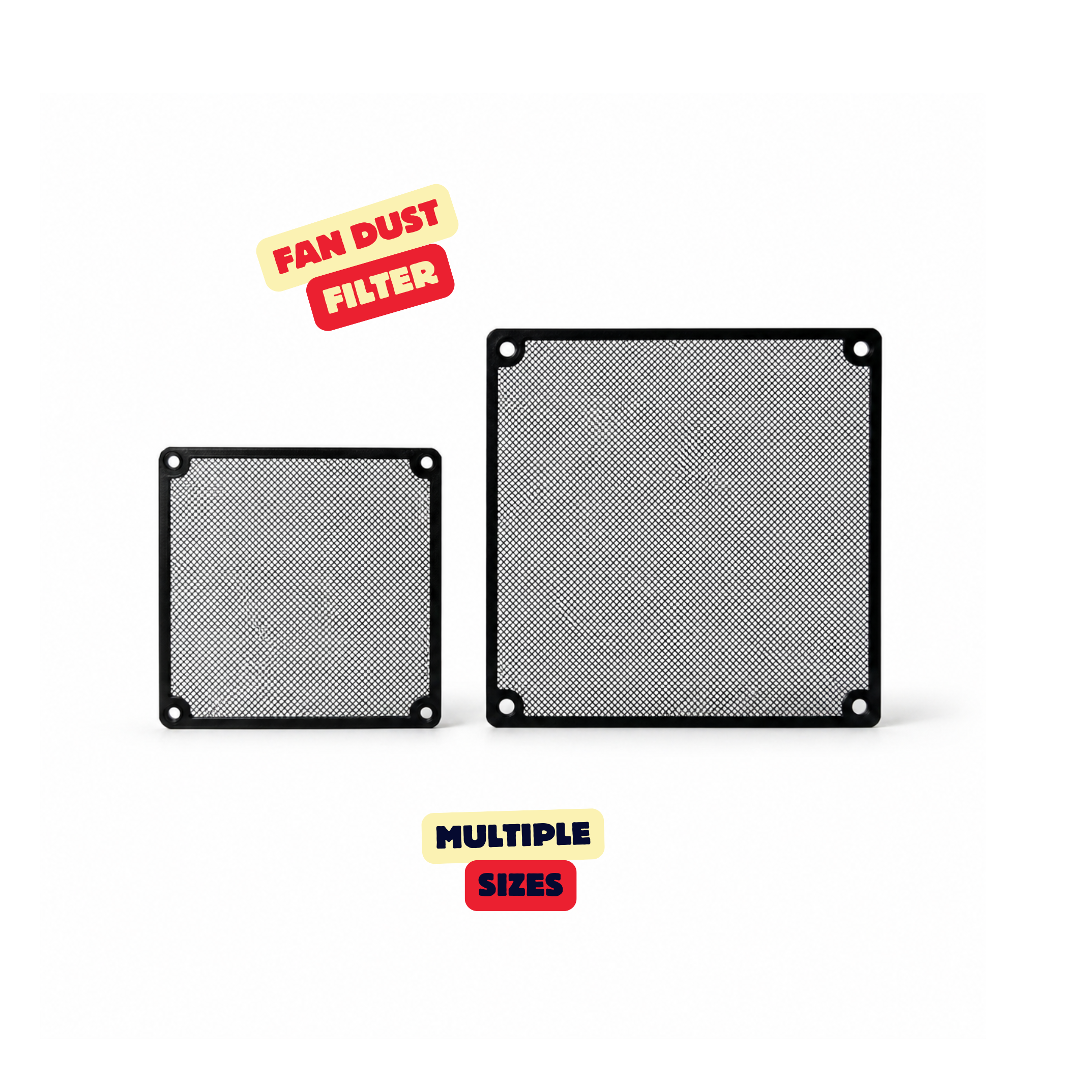 FAN DUST FILTER / COMPUTER ACCESSORIES / PRINTED FAN COVER / GAMING SETUP ACCESSORIES