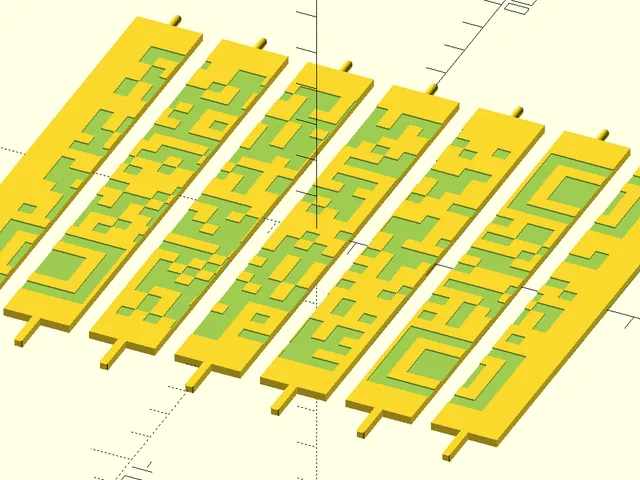 OpenSCAD Panel Generator for Customizable WIFI QR-Code Display