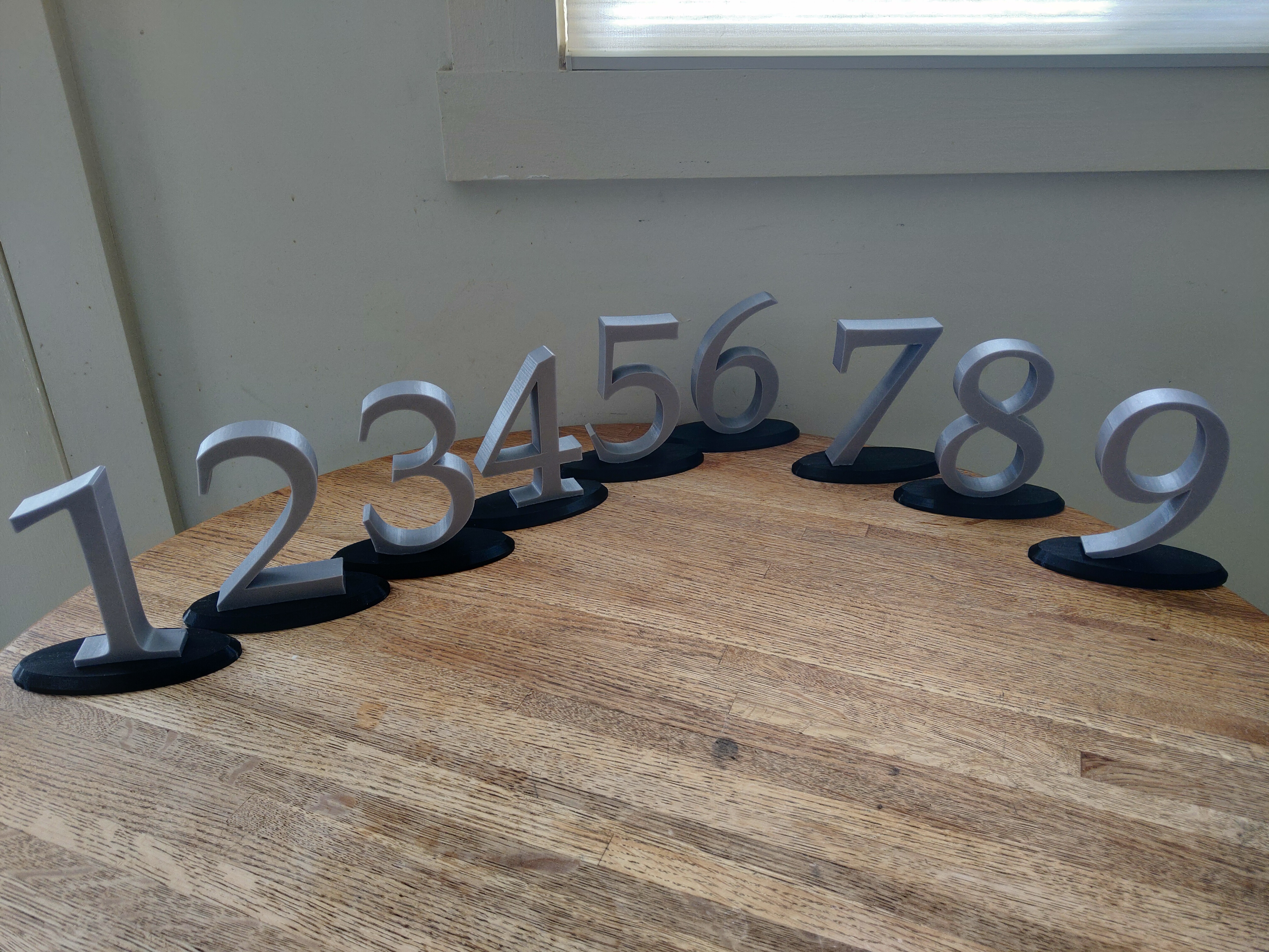 Wedding Table Numbers