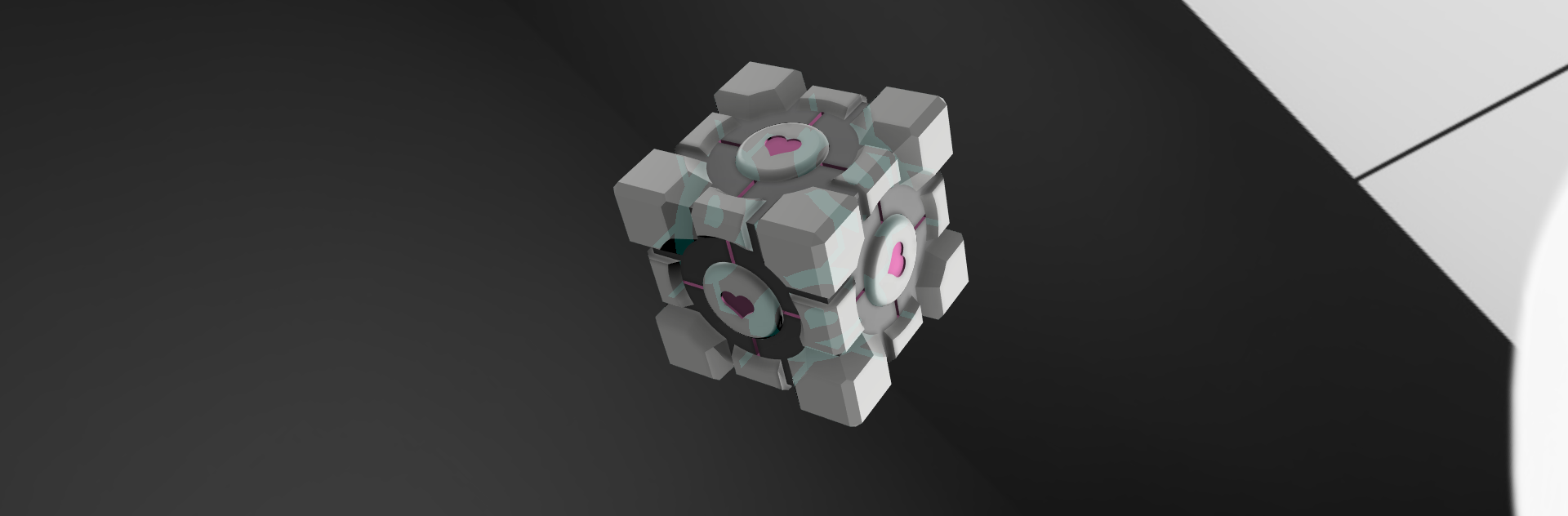 Miniatura 2 del modelo 3D companion cube