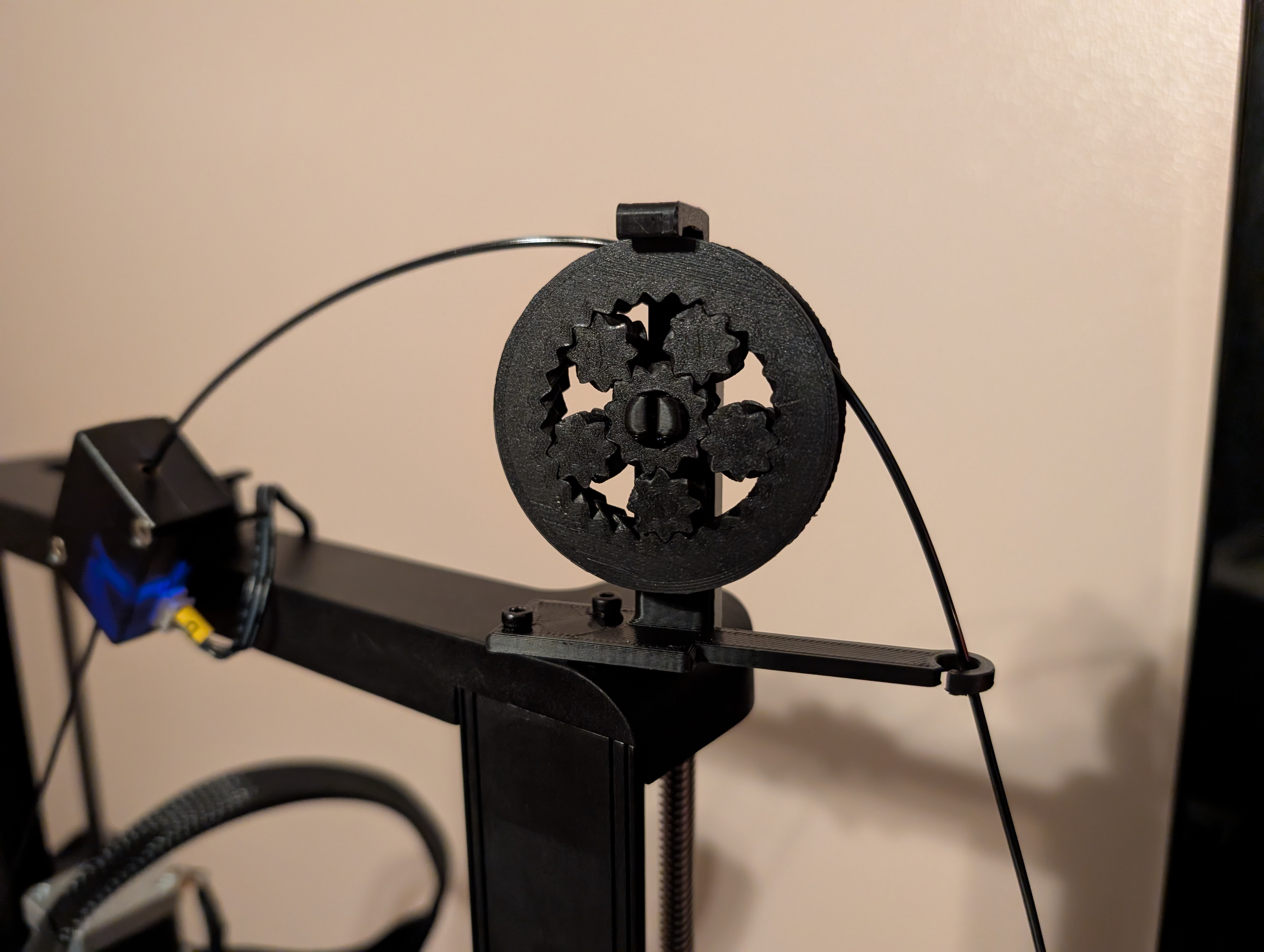 Ender 3 V3 KE Larger Filament Support 3D model thumbnail