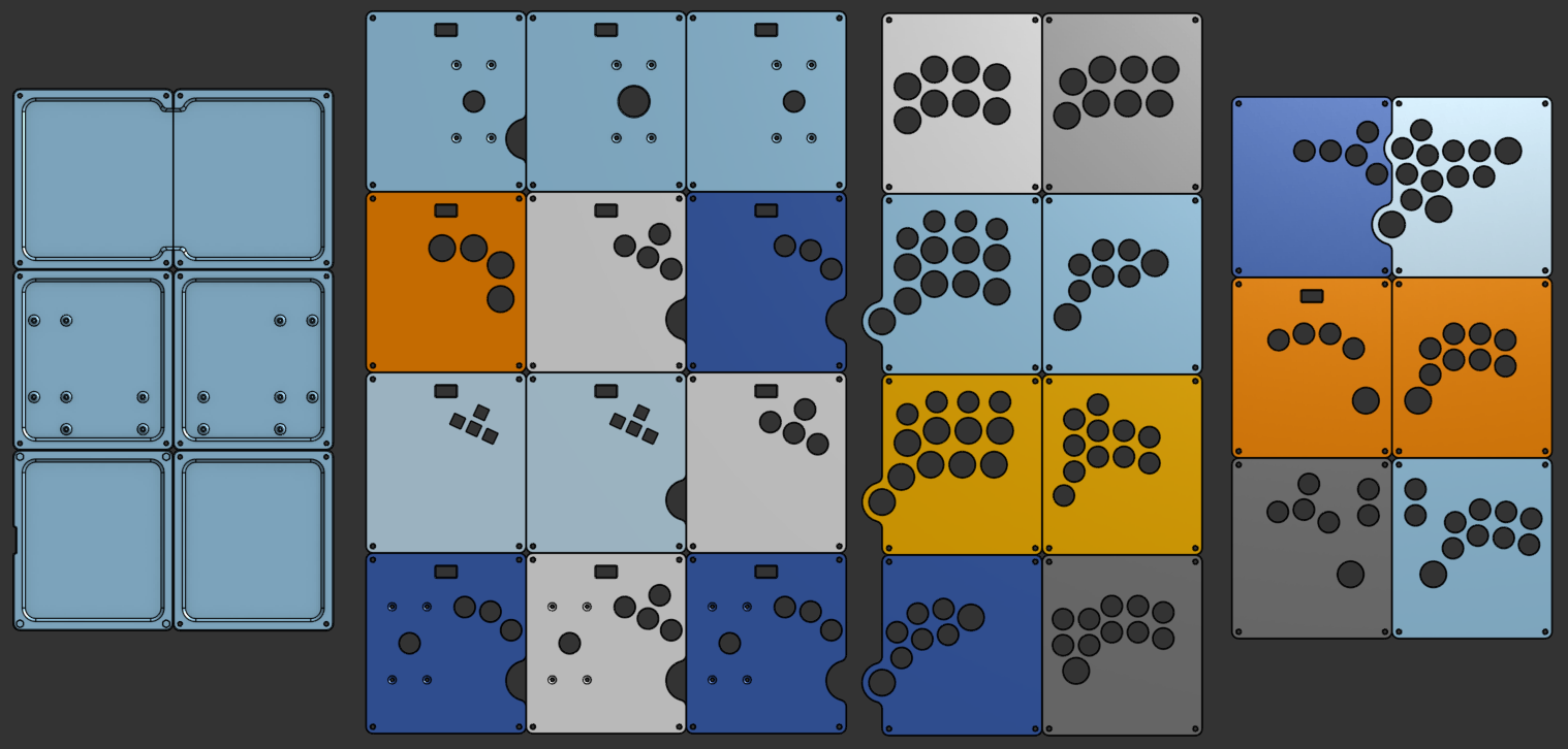 CHAMELEON v3 - Modular Arcade Stick - Panels