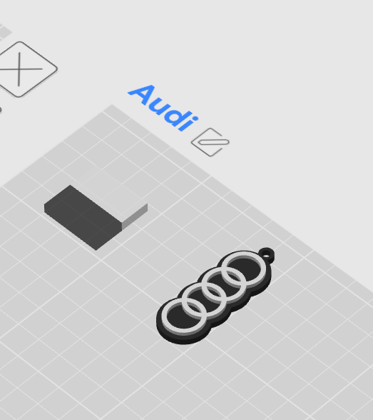PORTACHIAVI AUDI #001 \ AUDI KEY RING #001