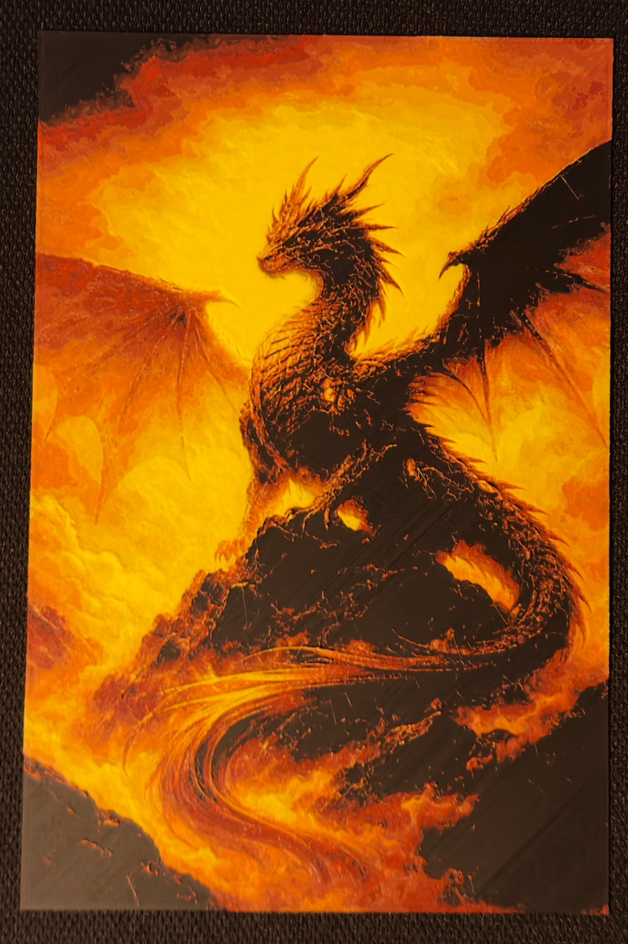 Dragon in the fire
