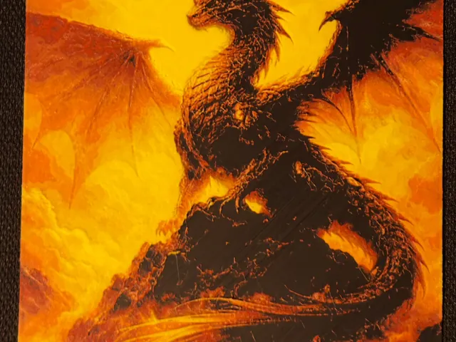 Dragon in the fire