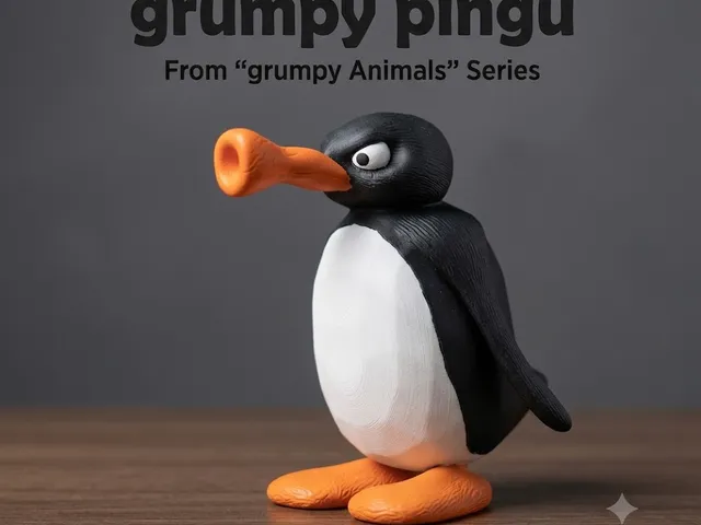 Grumpy Pingu From Grumpy Animals Collection