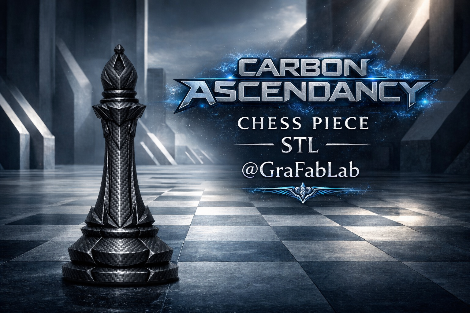 Carbon Ascendancy "Bishop" - chess piece