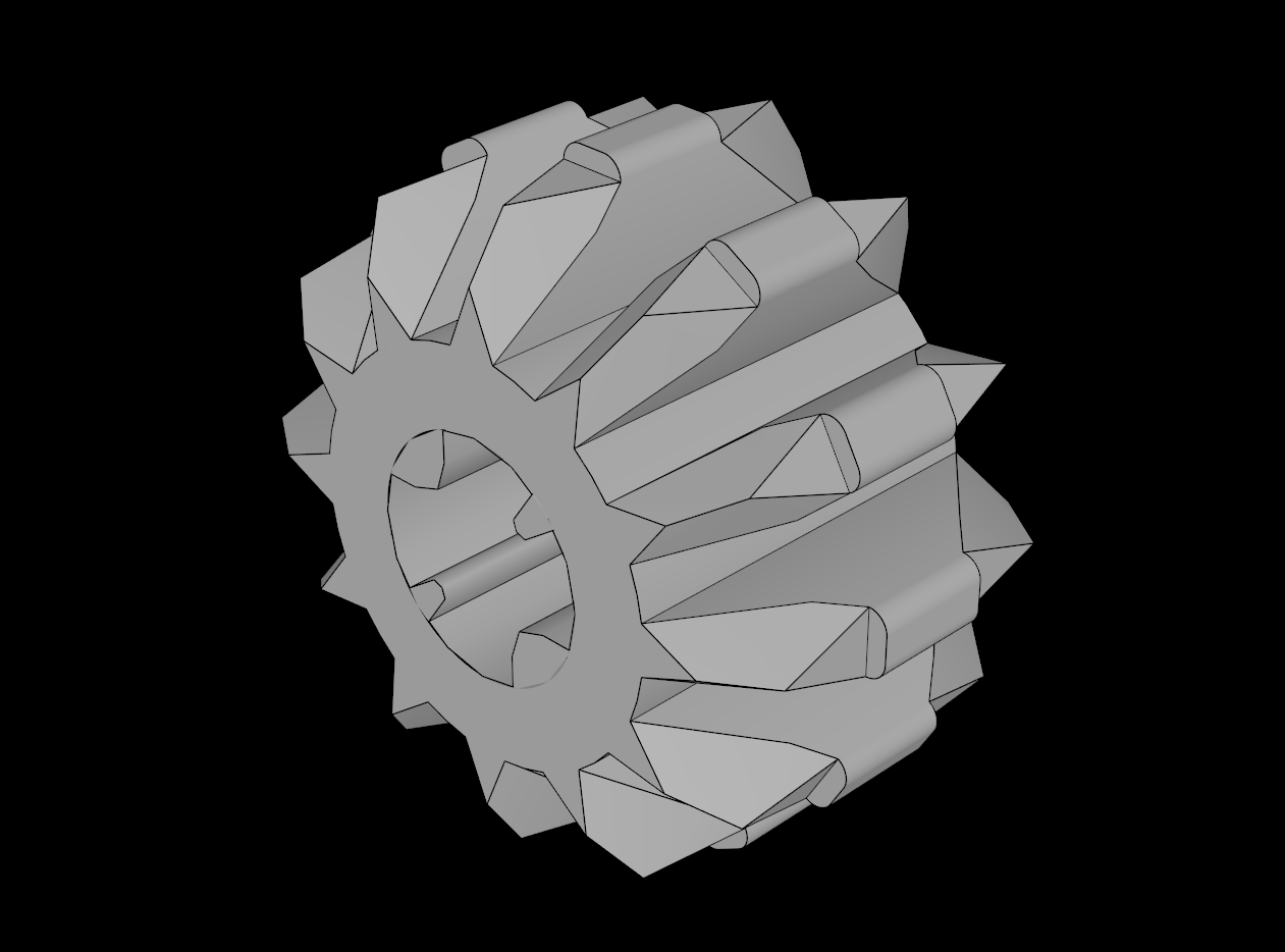 Lego Compatible (32270.dat) Technic Gear 12 Tooth Double Bevel