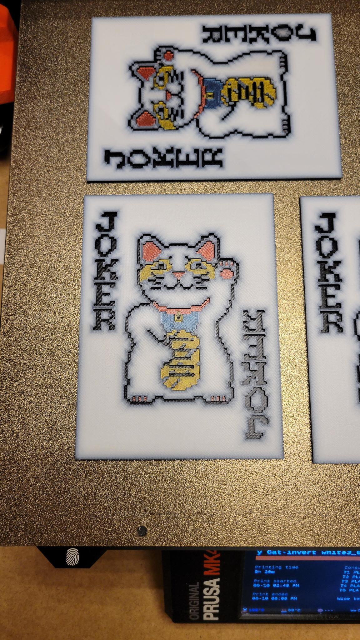 Balatro Lucky Cat Joker Card (Multimaterial)