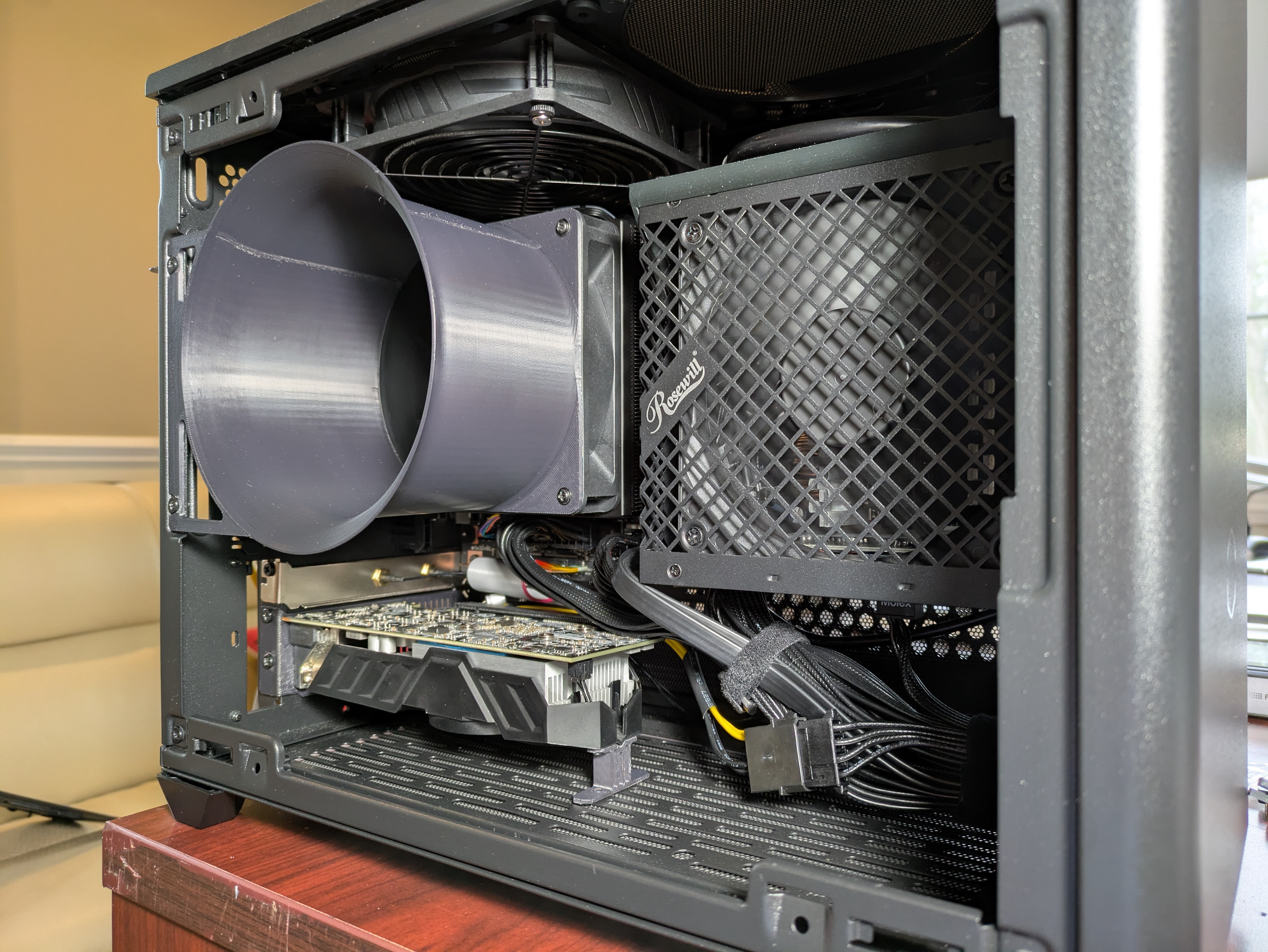 NR200 - Framework Desktop Mainboard 120mm Duct 3D model