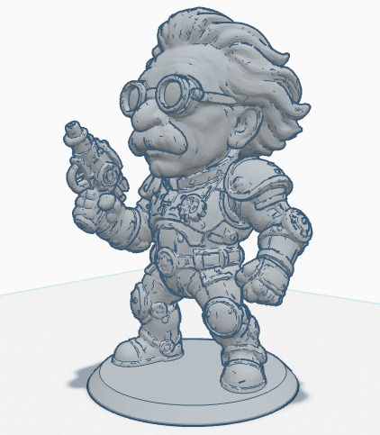 Albert Einstein Steampunk Figur