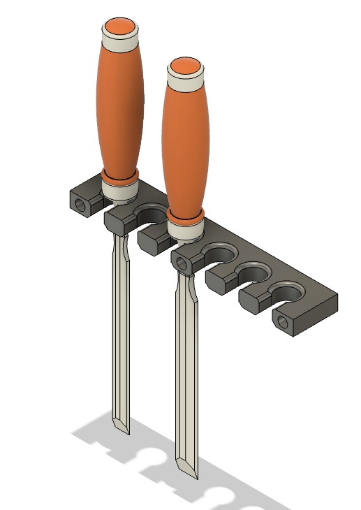 6x Chisel Holder - Wall Mount