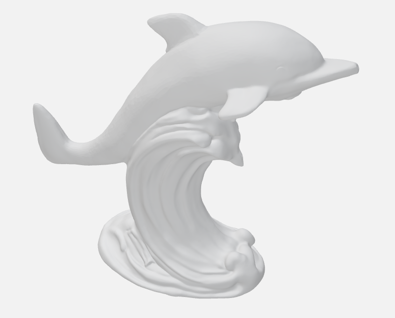 dolphin statue
