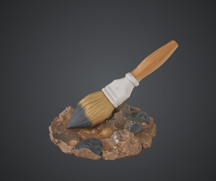 Archaeology Discovery Brush – Fossil Dig Scene