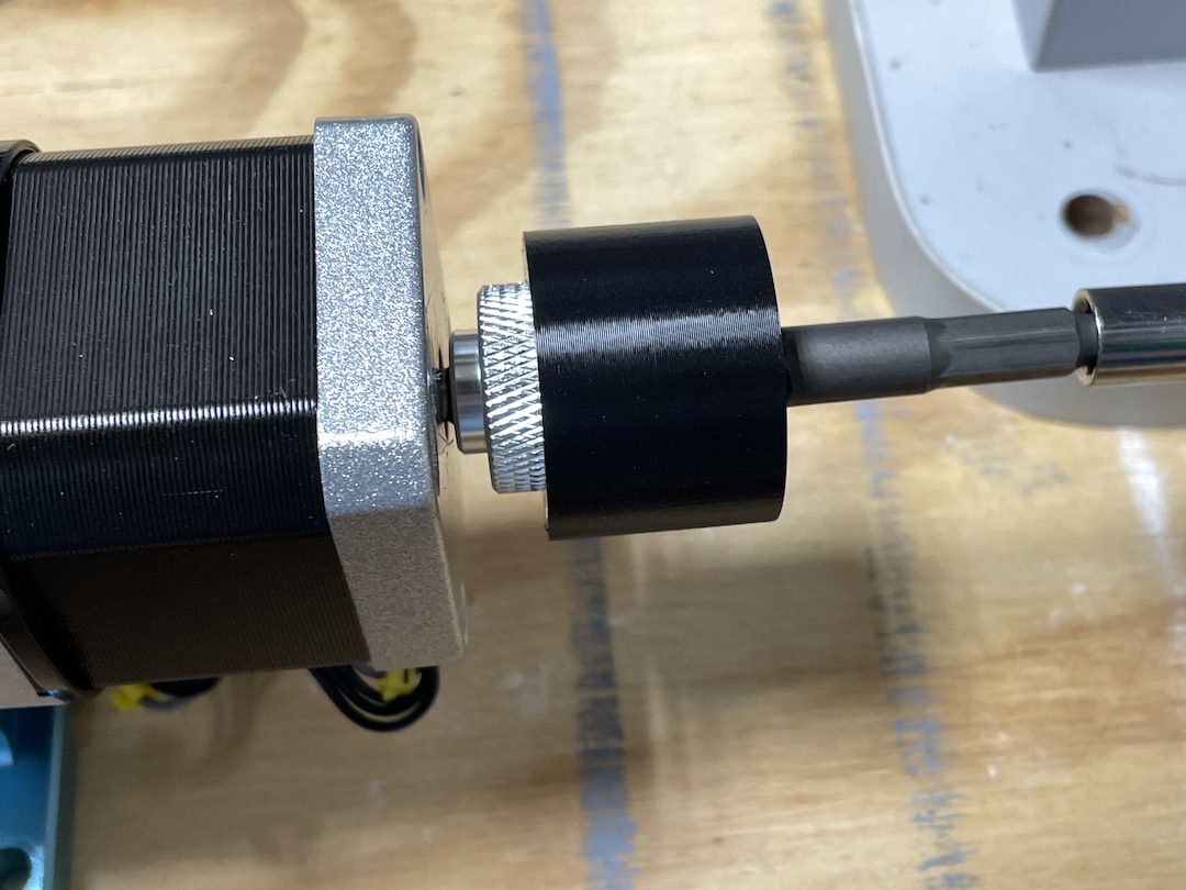 Stepper motor Jog Wheel 1/4 inch Drill adapter (20 mm diameter)