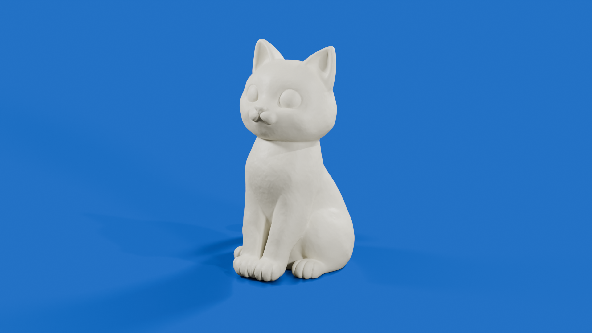 Miniatura 3 do modelo 3D Sitting Cat