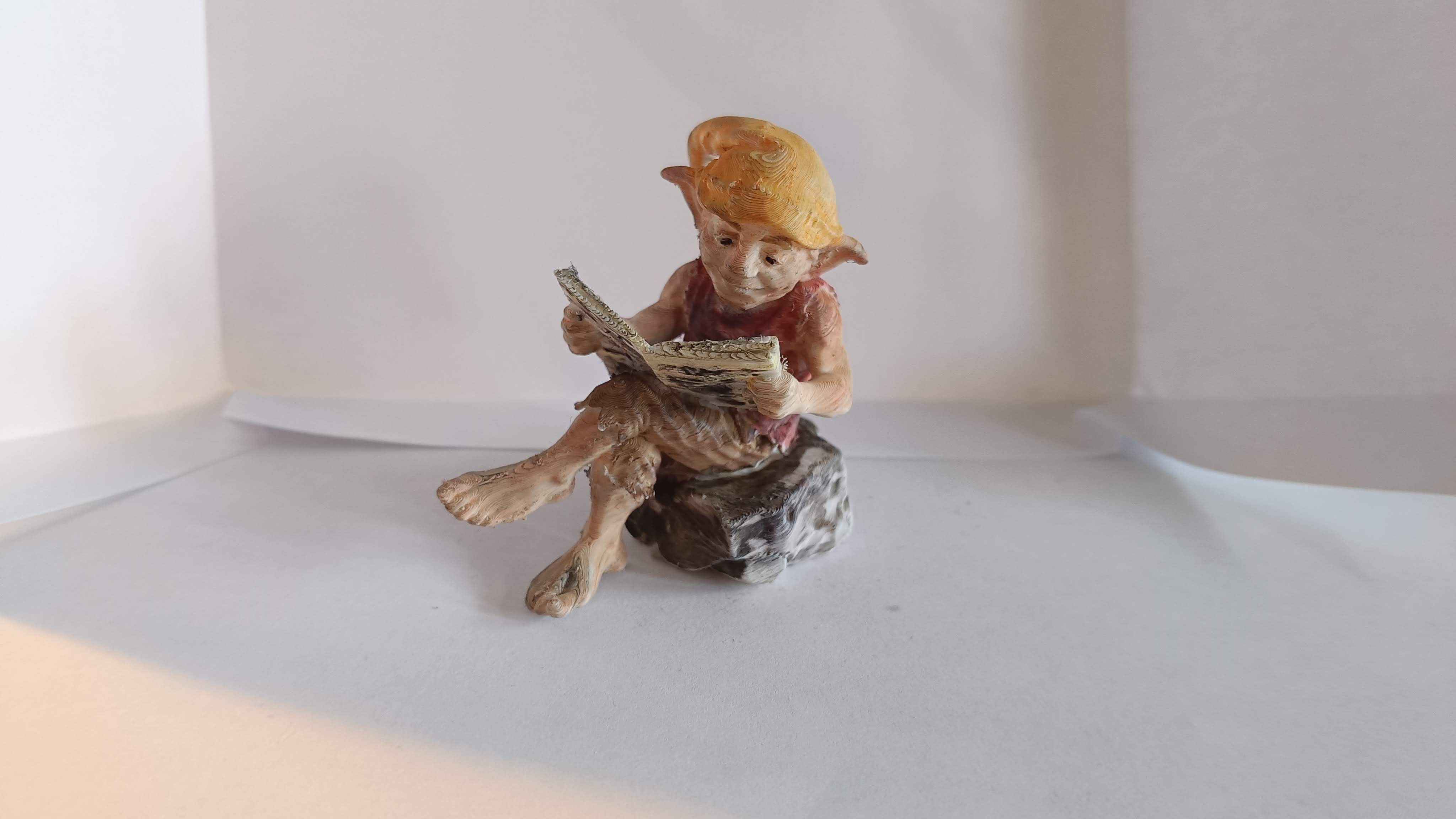 Goblin reading the newspaper 3D model by Helpman