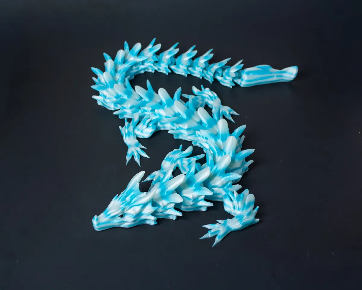 Water Dragon - Articulated Dragon by Bearded Printer | Download