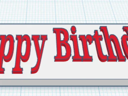 happy birthday sign