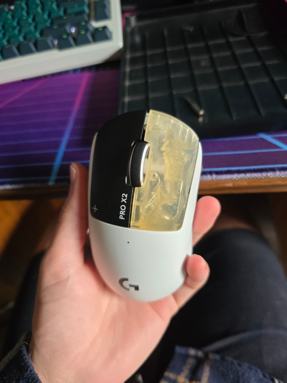 Logitech Superstrike X2 Mouse click panel