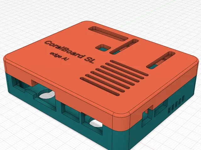 CoralBoard SL Snap-Fit Case – Vented, All Ports Open, Wall/VESA Keyholes
