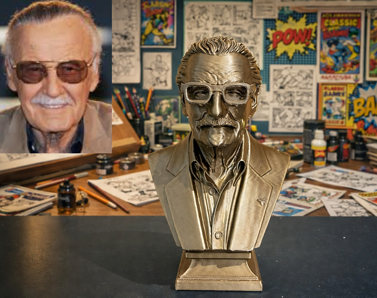Stan Lee (Stanley Martin Lieber) - Bust