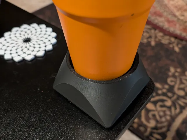 marble sample cupholder / coaster guard