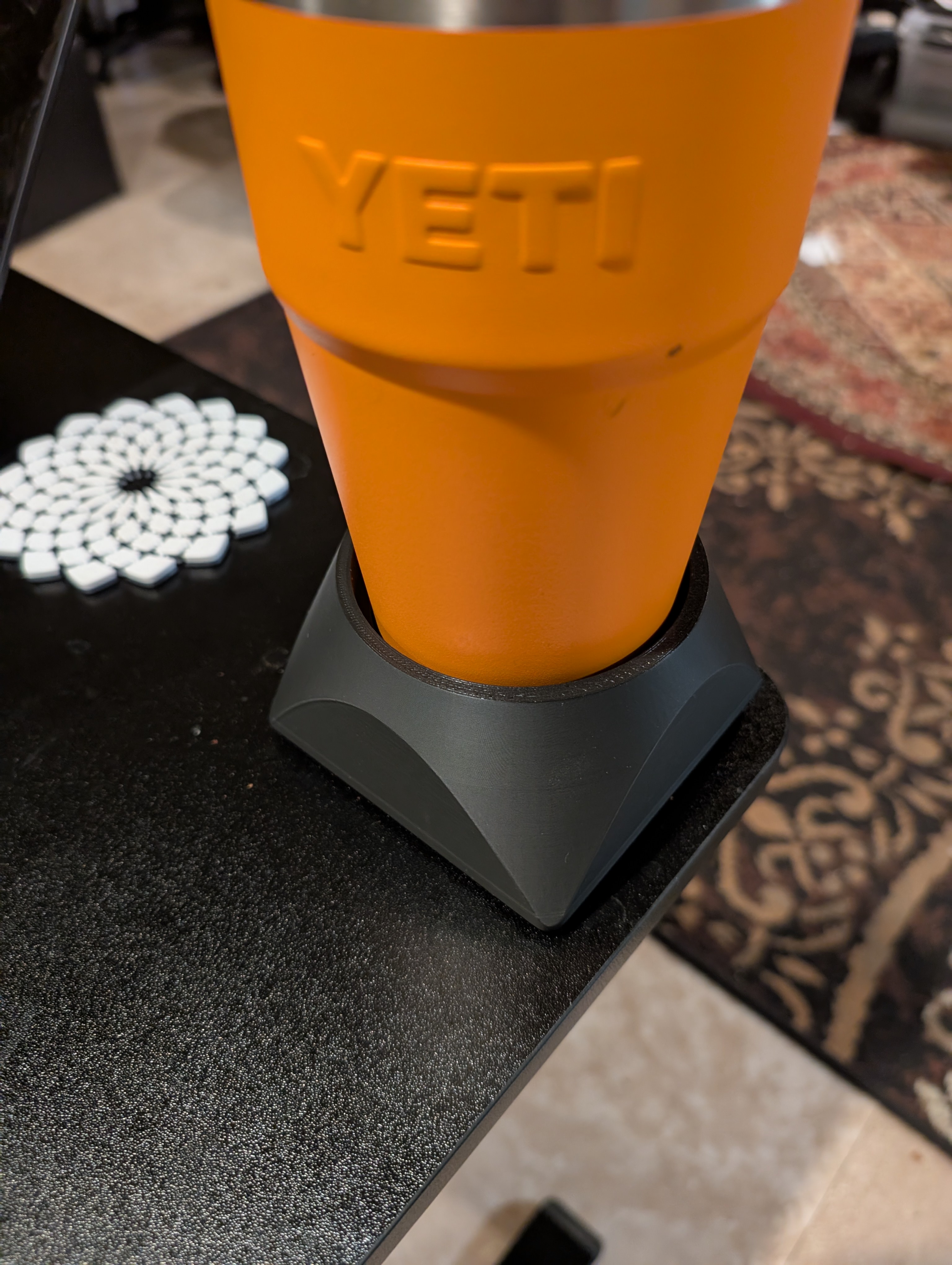 marble sample cupholder / coaster guard