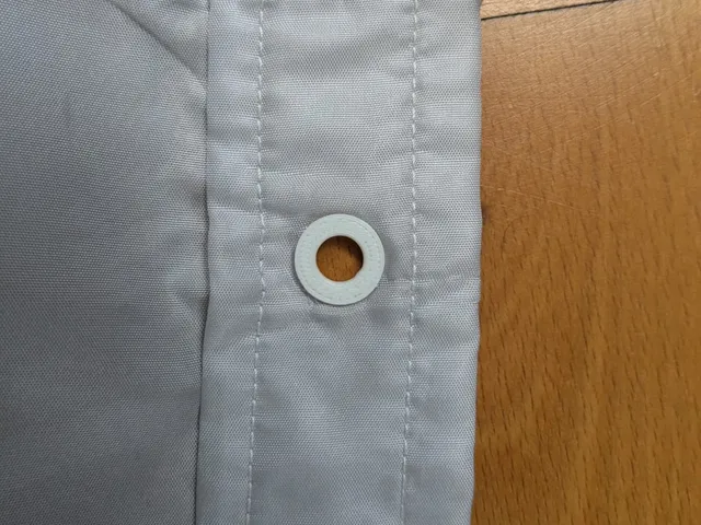 Grommet / Eyelet Reinforcement for Shower Curtains
