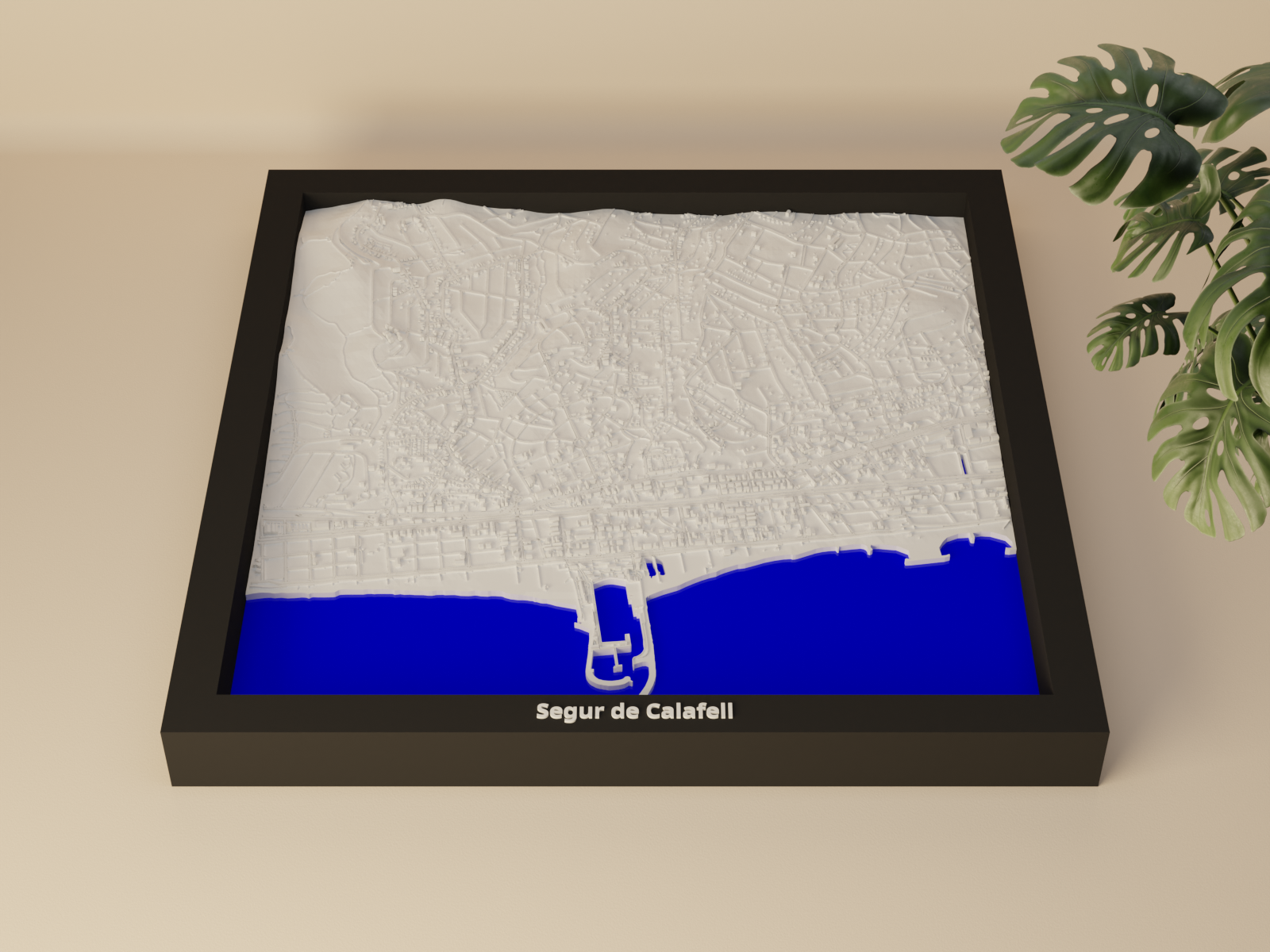 Segur de Calafell, Spain - 3D Miniature