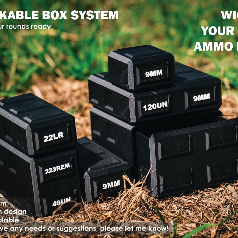 Stackable Ammo Box Double Tall .308 or 7.62mm by master 3D PT ...