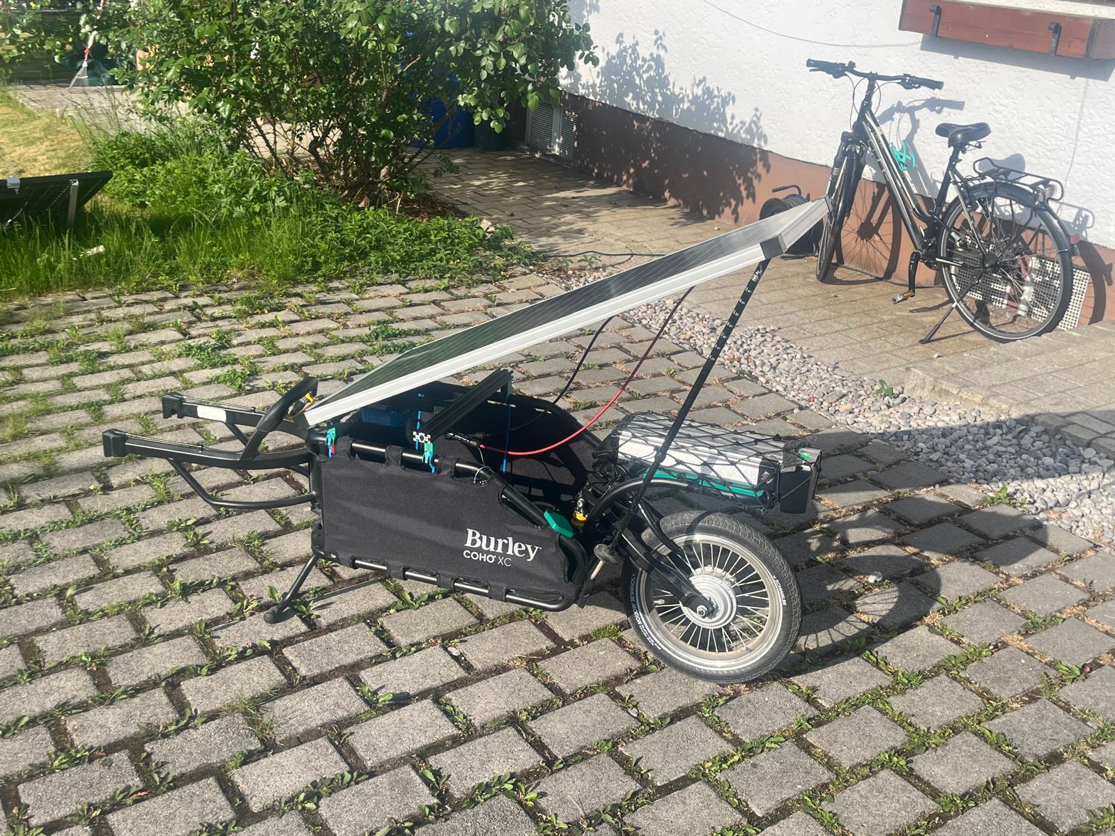 Burley COHO XC electrail upgrade (Bonus: optional 100W solar panel mount)