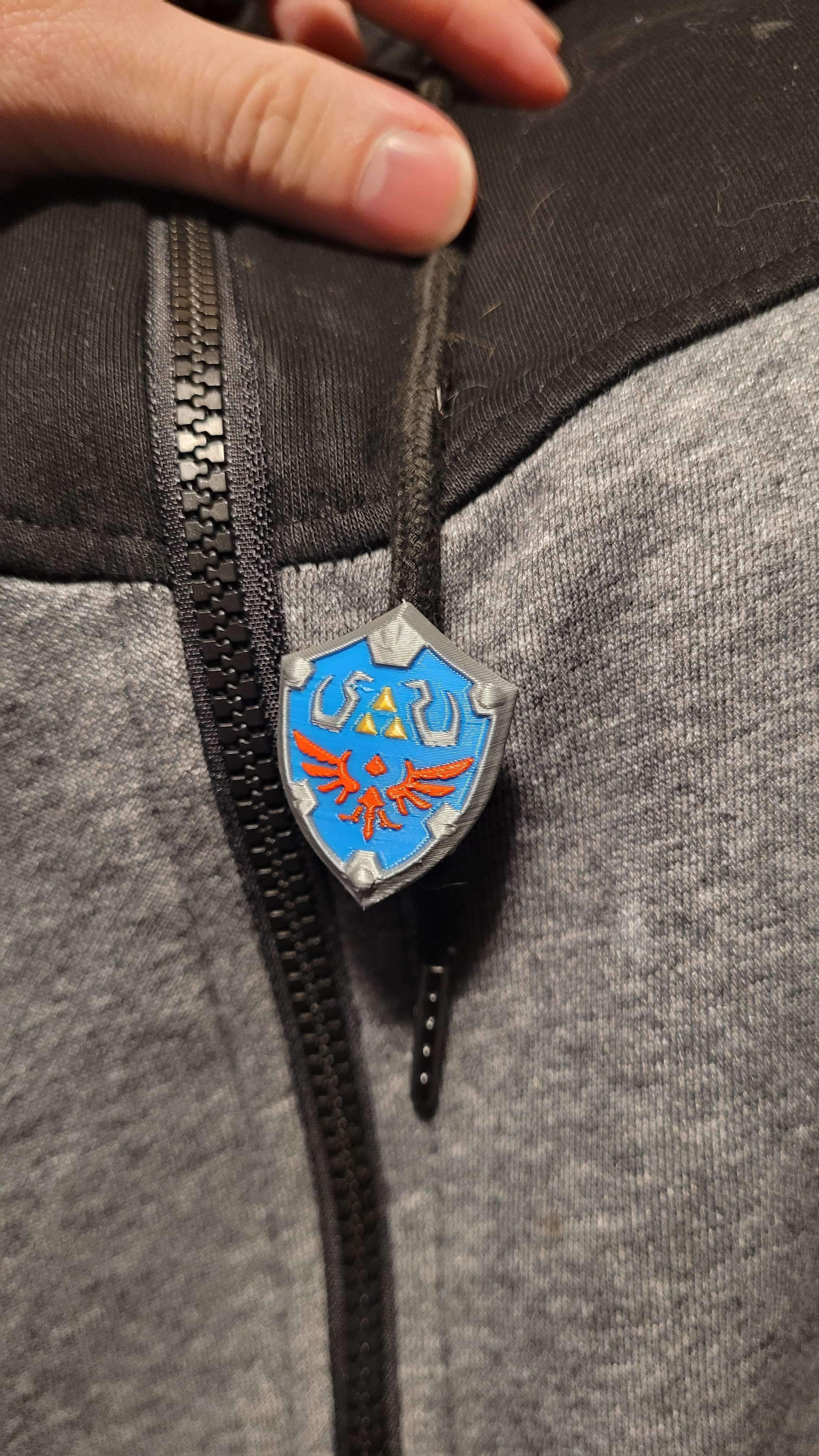 Hylian Shield Hoodie and Shoe Beads