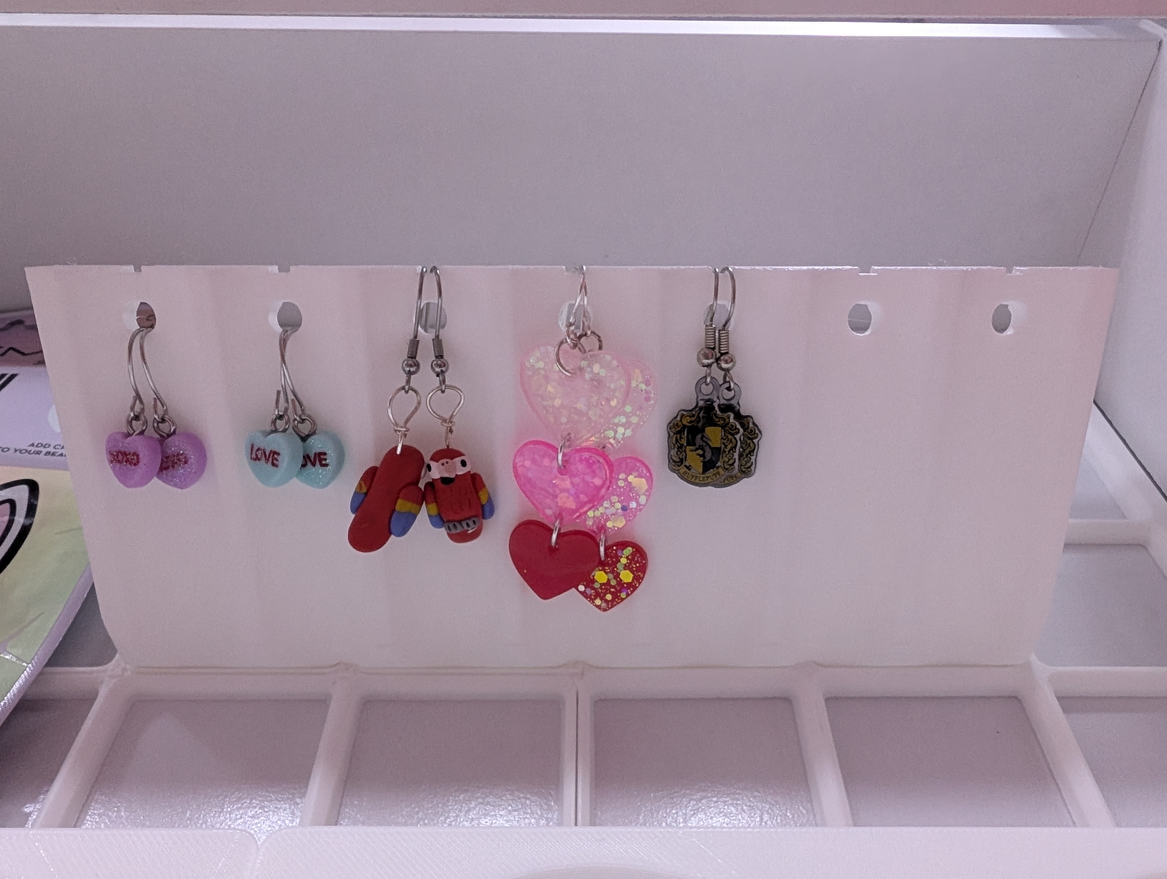 Gridfinity Dangle Earrings Holder - Vanity - Jewelry