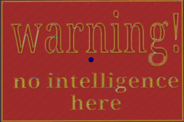 no intelligence sign
