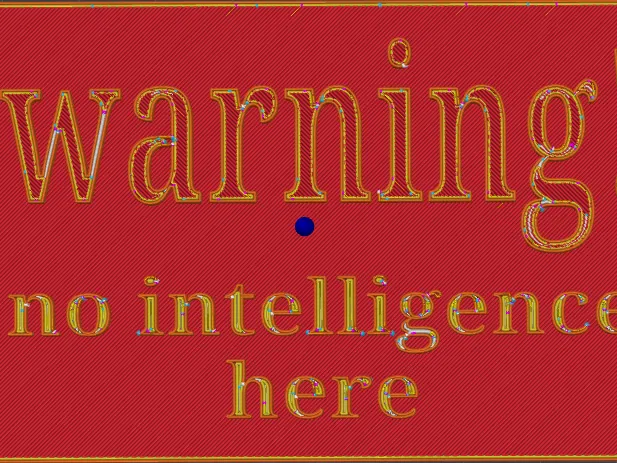 no intelligence sign