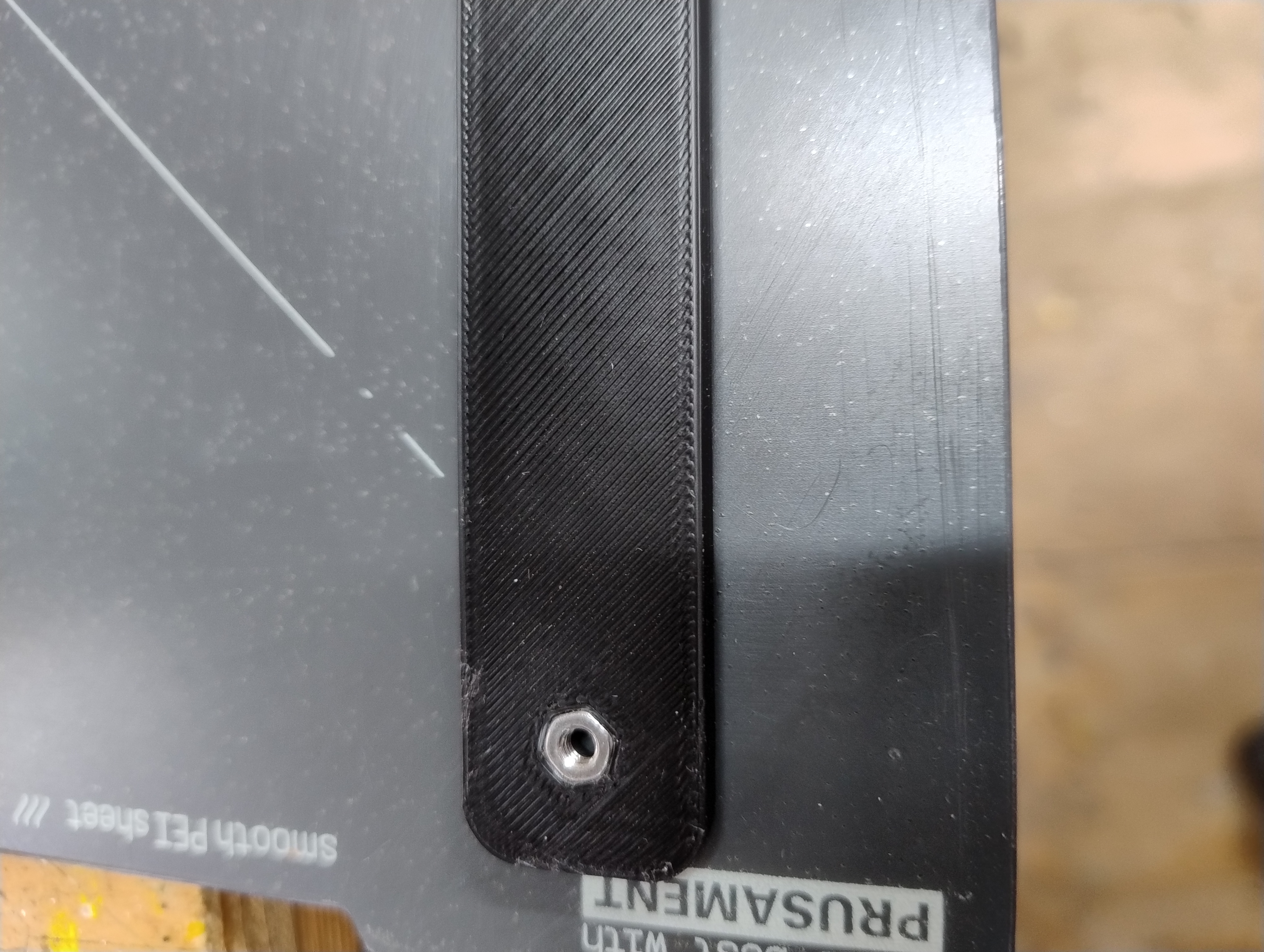 Interior Backing Plate for CORE One Left Side Hinge Mod