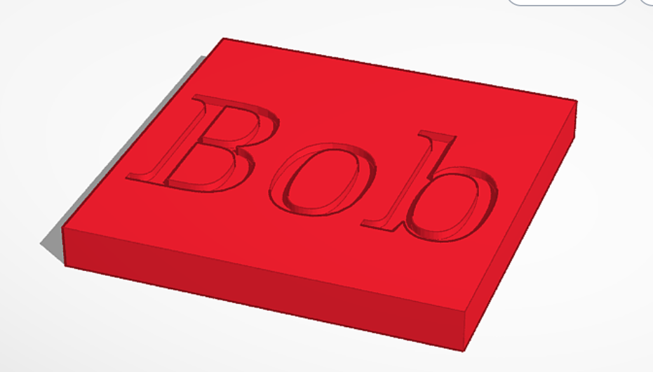 Bob nameplate