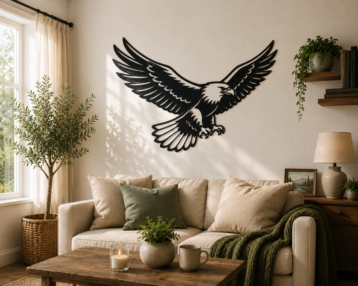 Flying Eagle 2D Wall Art