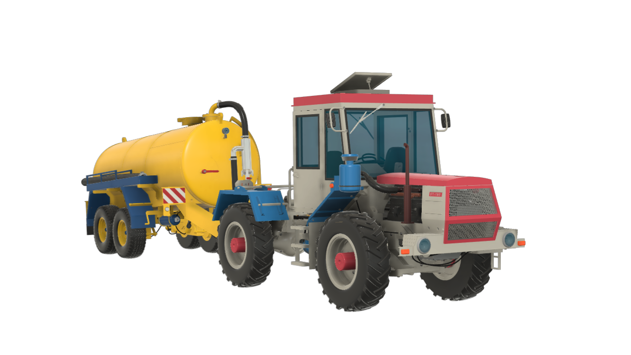 ST-180 Tractor + MV5 Fecal tank - 1/8 Scale