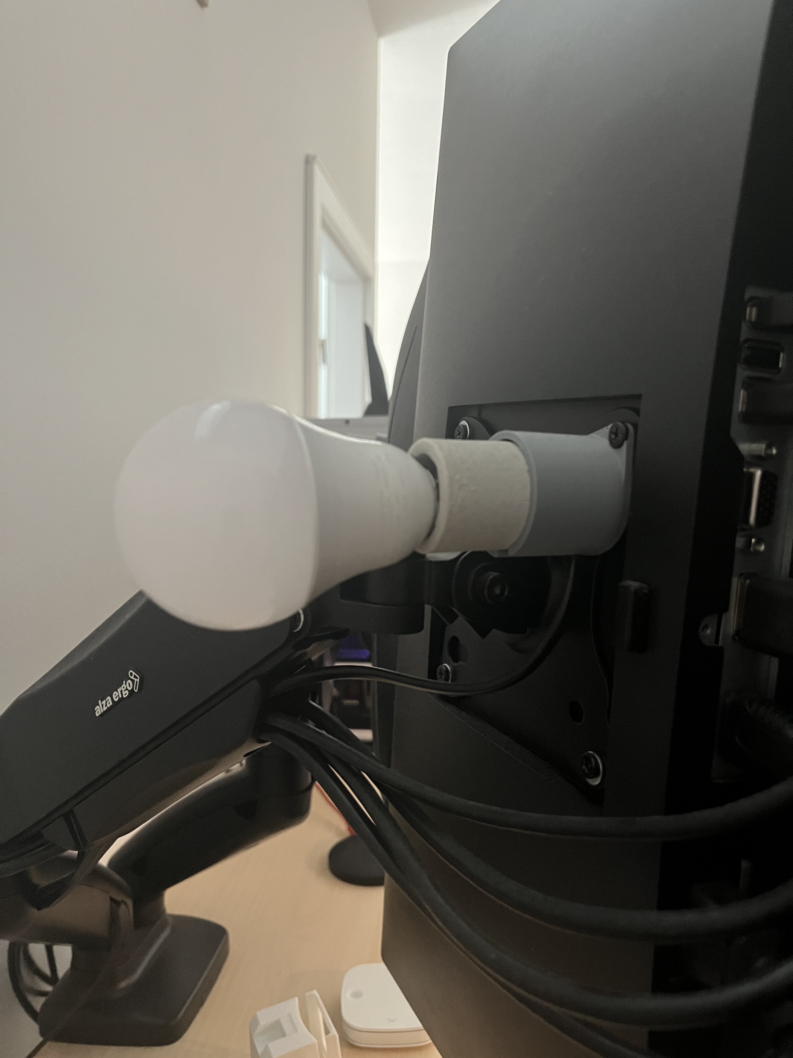 Monitor backlight holder