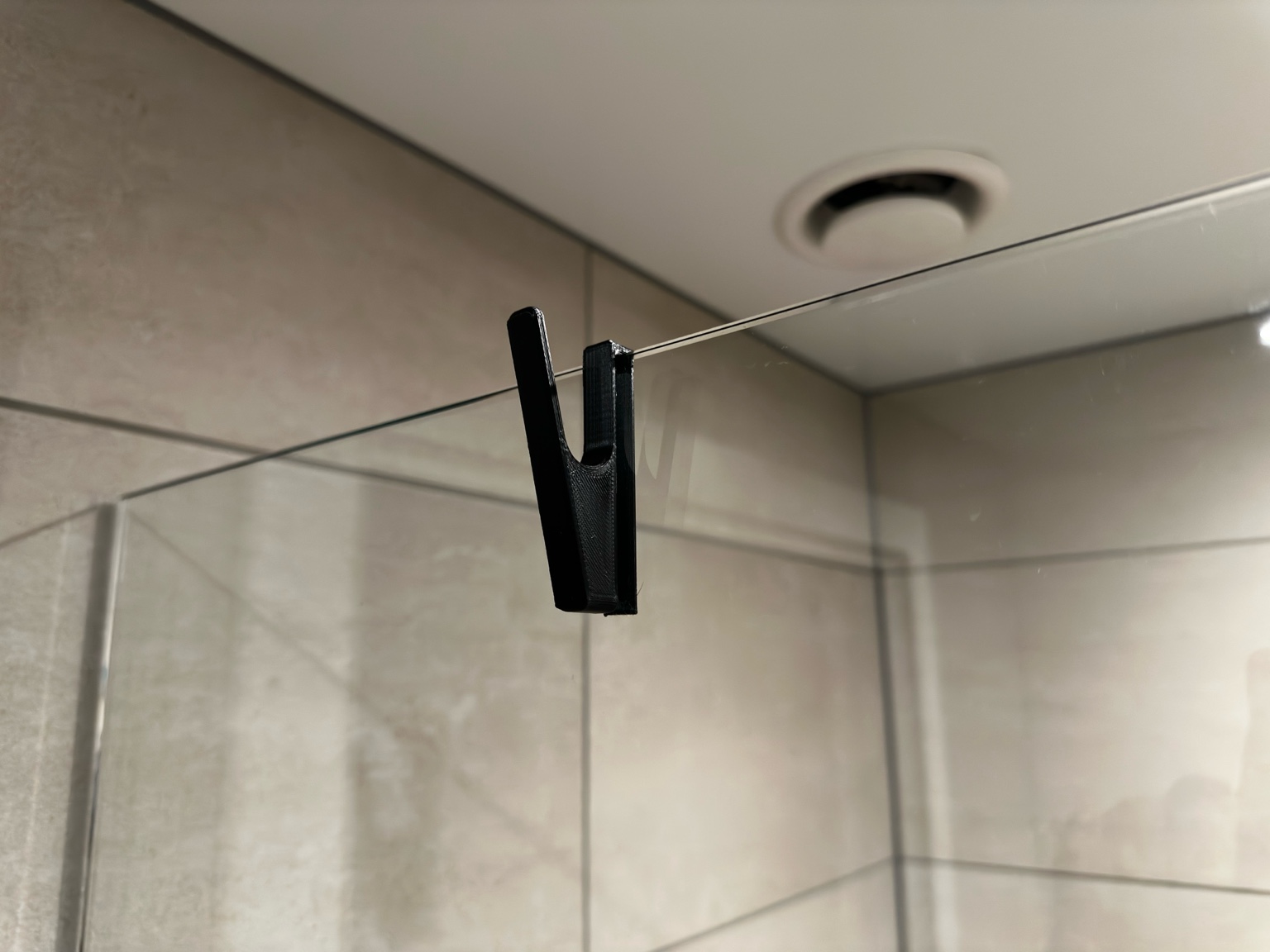 Modern Shower Door Hook - 8mm glass
