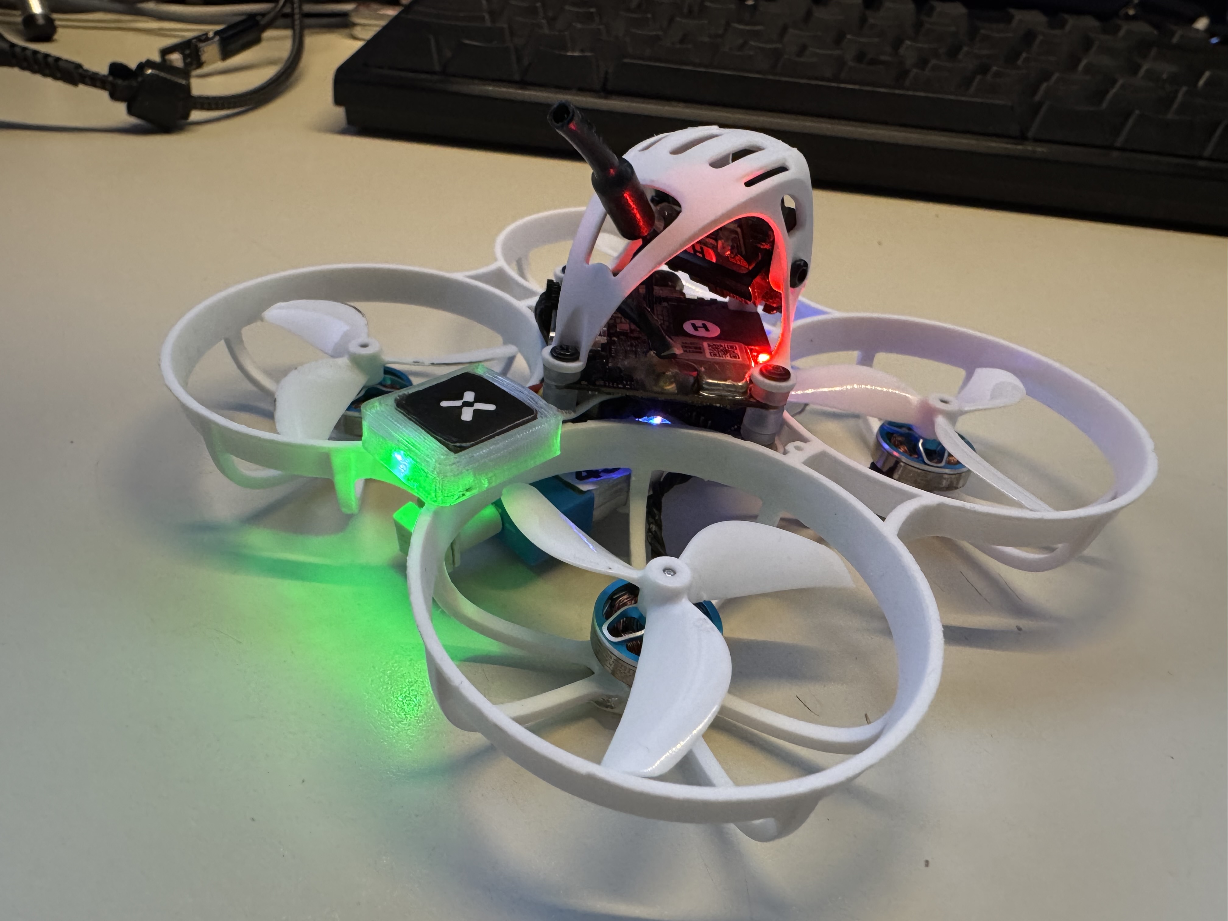 Ultralight 0.76g GPS + Compass Mount for TinyWhoop (Foxeer M10Q-120)