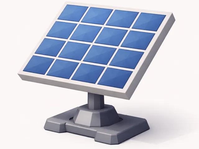Low Poly Solar Panel