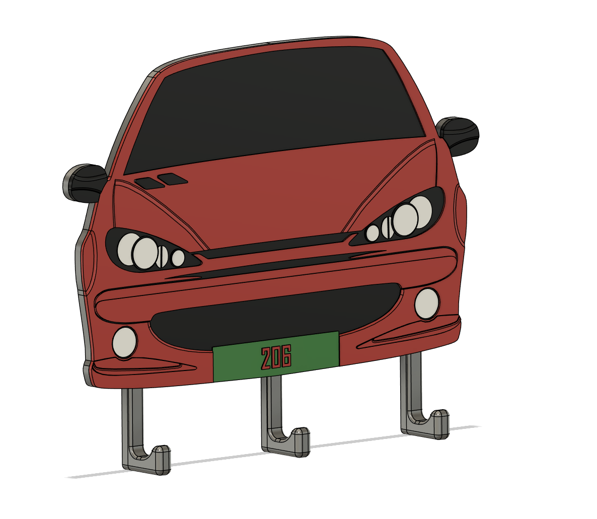 Peugeot 206 keyhanger