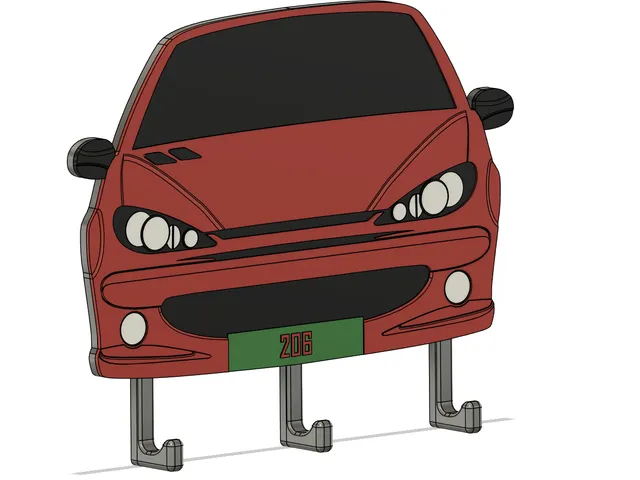 Peugeot 206 keyhanger