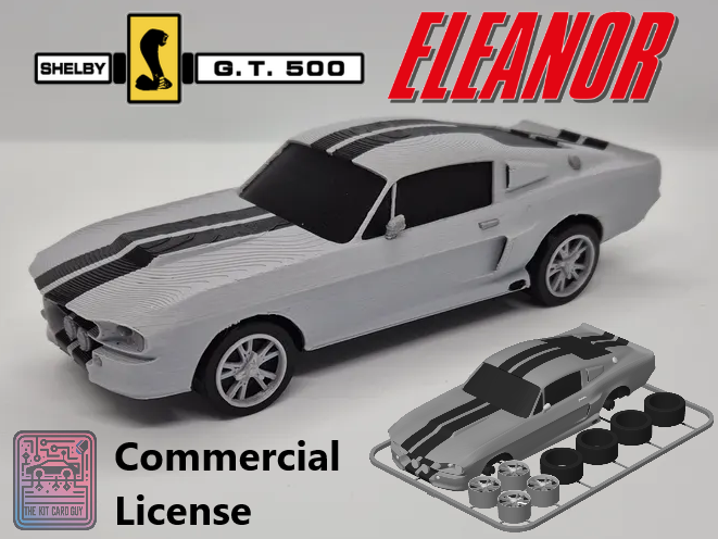 Ford Shelby Mustang GT500 'Eleanor' Kit Card - COMMERCIAL LICENSE