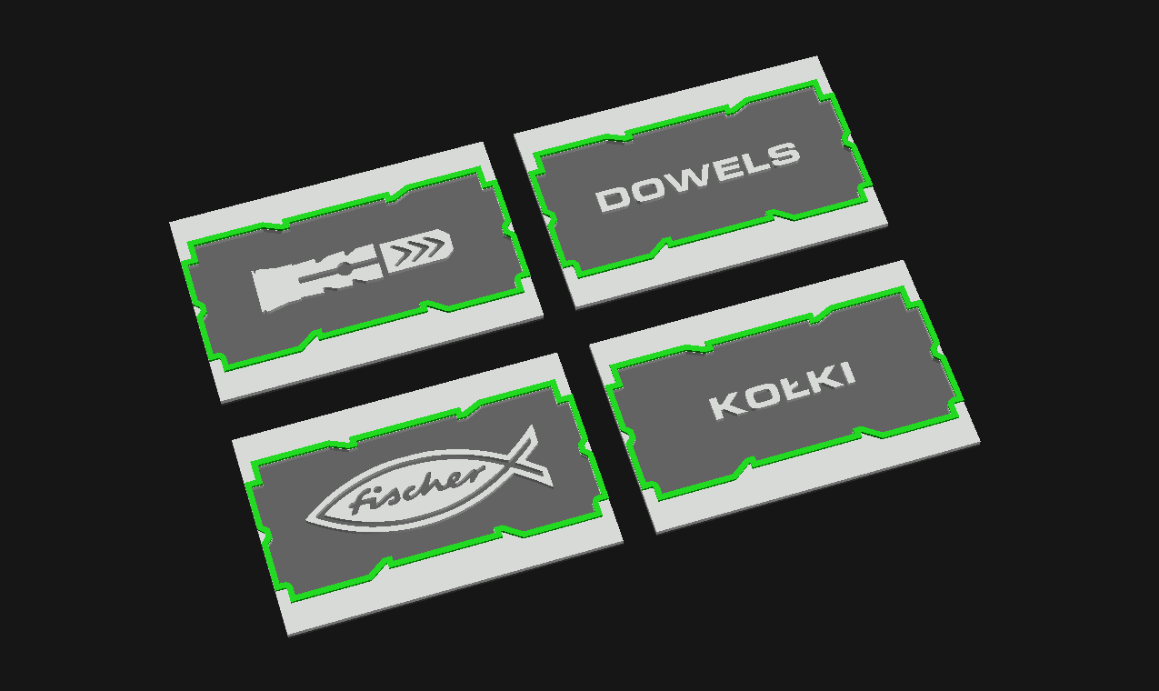 Dowels label for systainer SYS3 S / T-LOC MINI