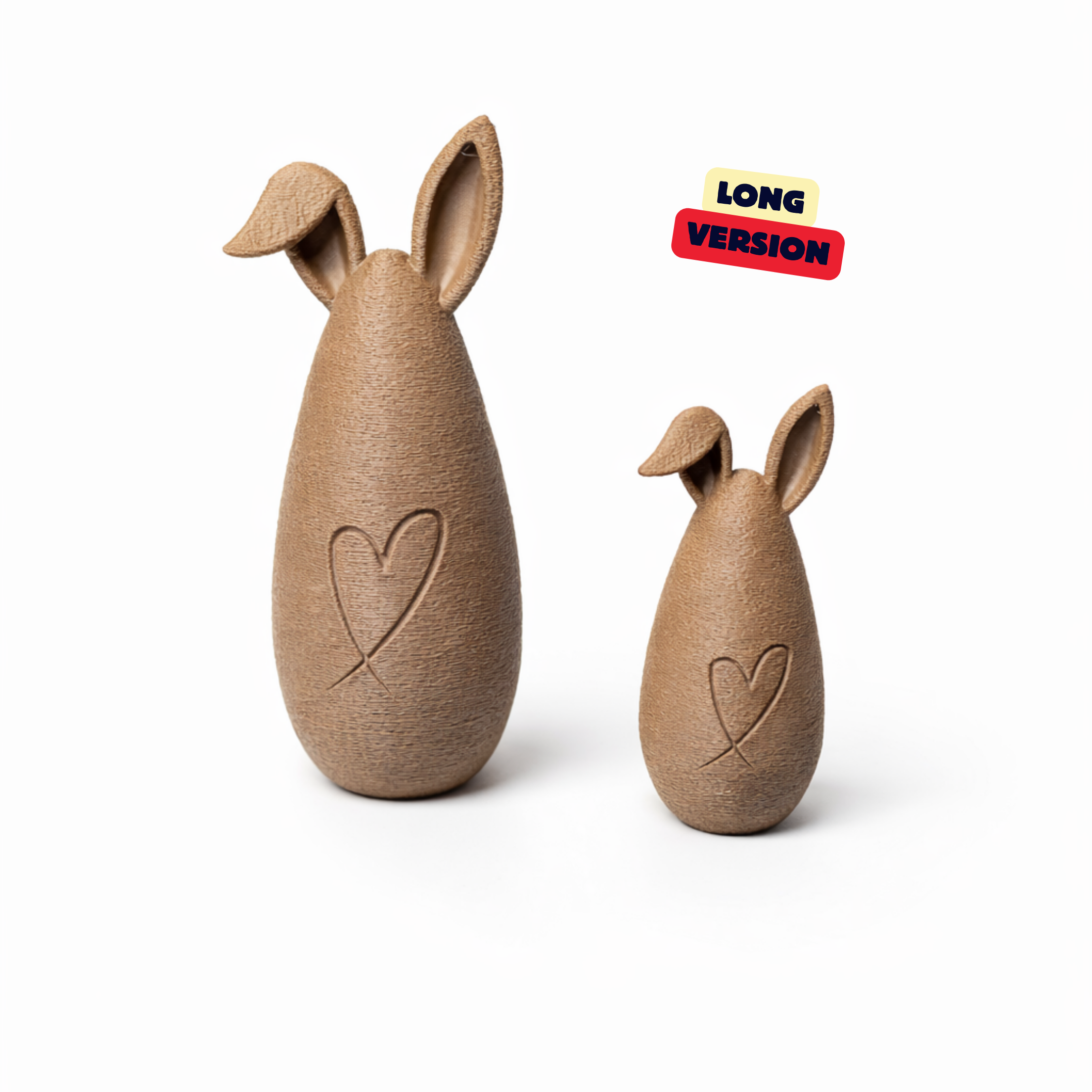 CUTE BUNNIES WITH HEART - FAMILY EDITION / MODERN EASTER DECOR / HOMEDECOR / SPRING DECOR / SHELF — miniatura 5